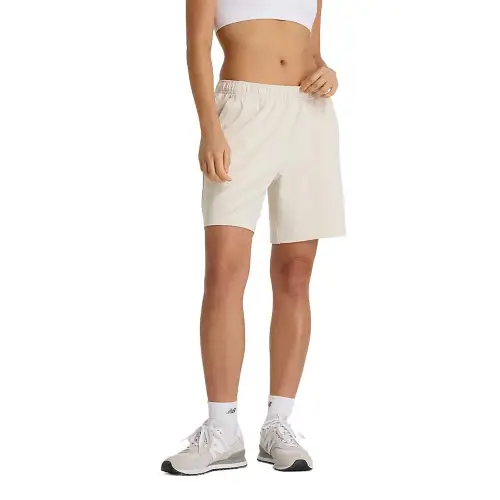 New Balance French Terry Casual Shorts Women's Beige