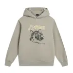 Li Ning Sports Life Collection Letter Animal Pattern Versatile Hooded Loose Fit Fleece Lined Sweatshirt Women's