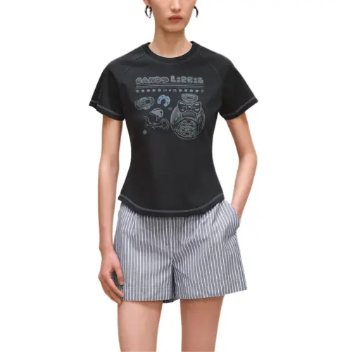HERMES FW25 Raglan Sleeve T Shirt Women's