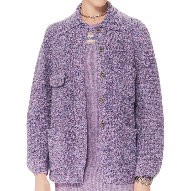Женский кофта Chanel 25P (фиолетовая)