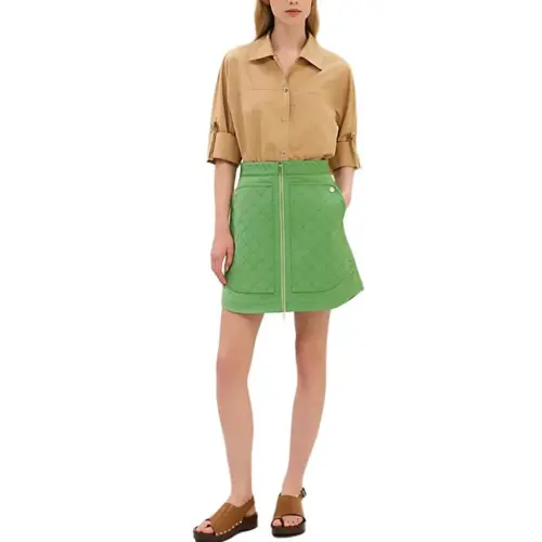 HERMES Casual Short Skirts Women's Green