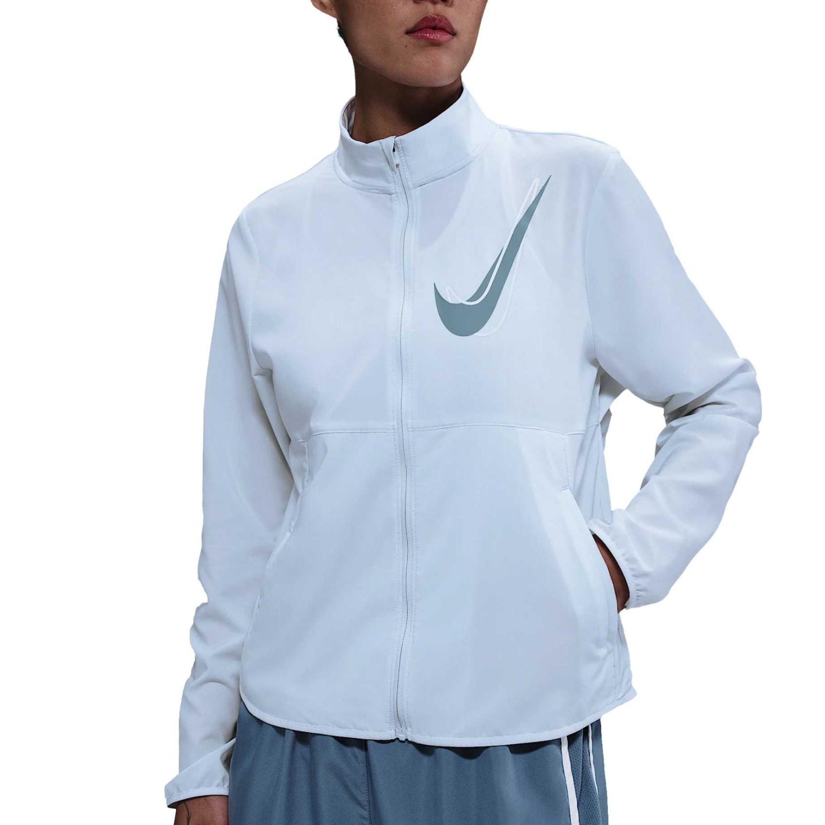 Женская куртка Nike Swoosh (синяя)