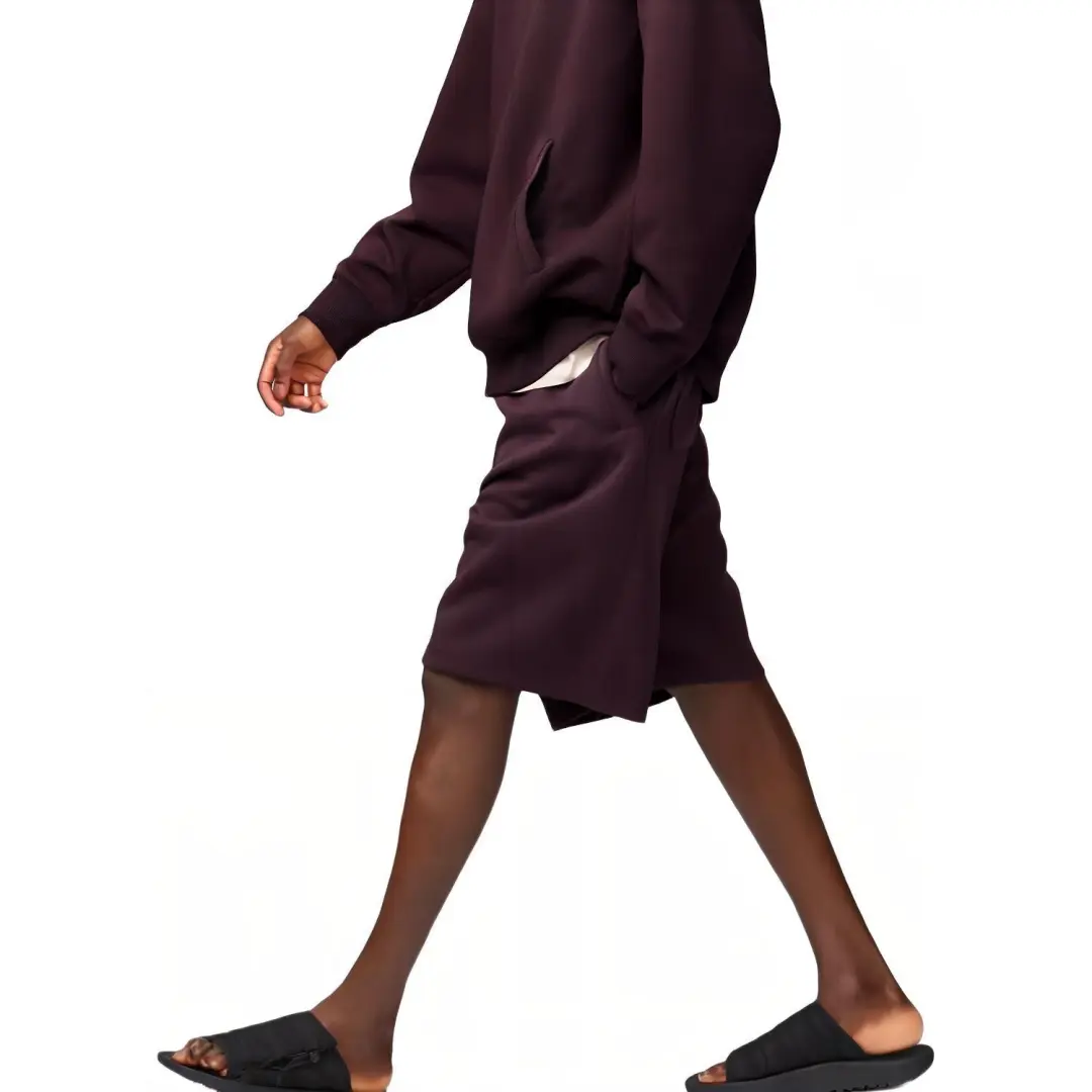 UNIQLO C Collection Casual Shorts Unisex Burgundy Moderate