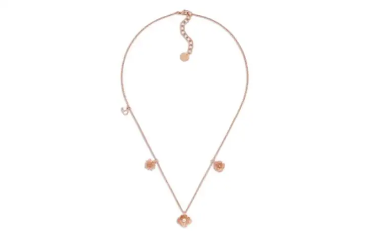 DIOR Metal Necklaces Women's Rose Gold