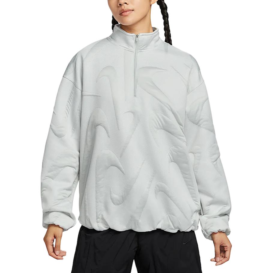 Женское худи Nike Sportswear Collection (серо-бежевое)