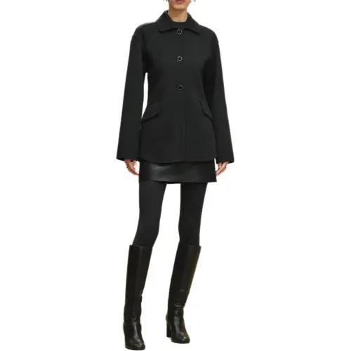 HERMES Jackets & Coats Women's Volcanic Ash