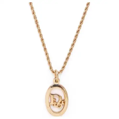 DIOR Logo pendant Wheat Necklace