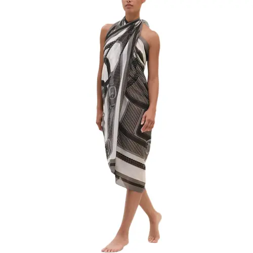 HERMES Sleeveless Dress Women's Black