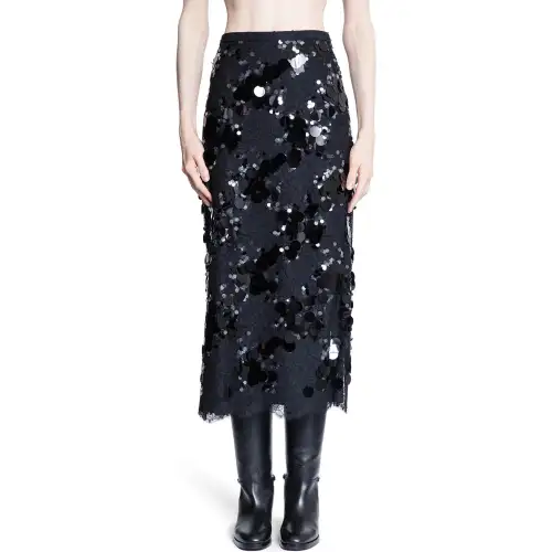 GUCCI Casual Long Skirt Women's Black