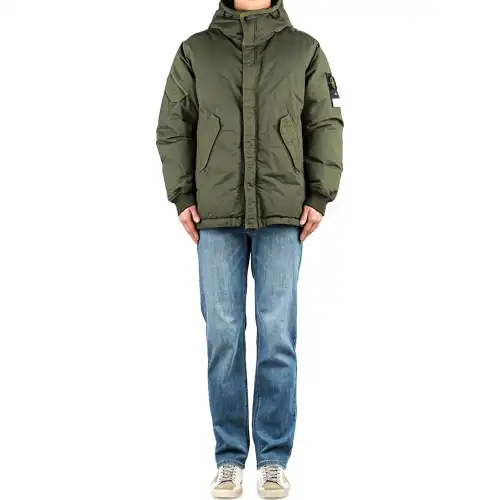 STONE ISLAND Down Jacket Unisex Green
