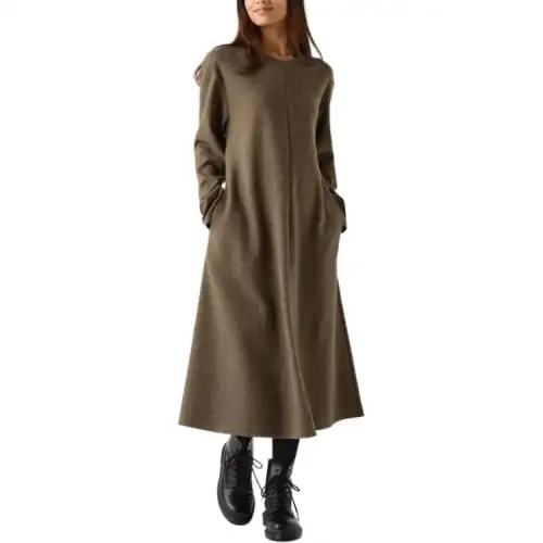 UNIQLO Long Sleeved Dress Women's Olive