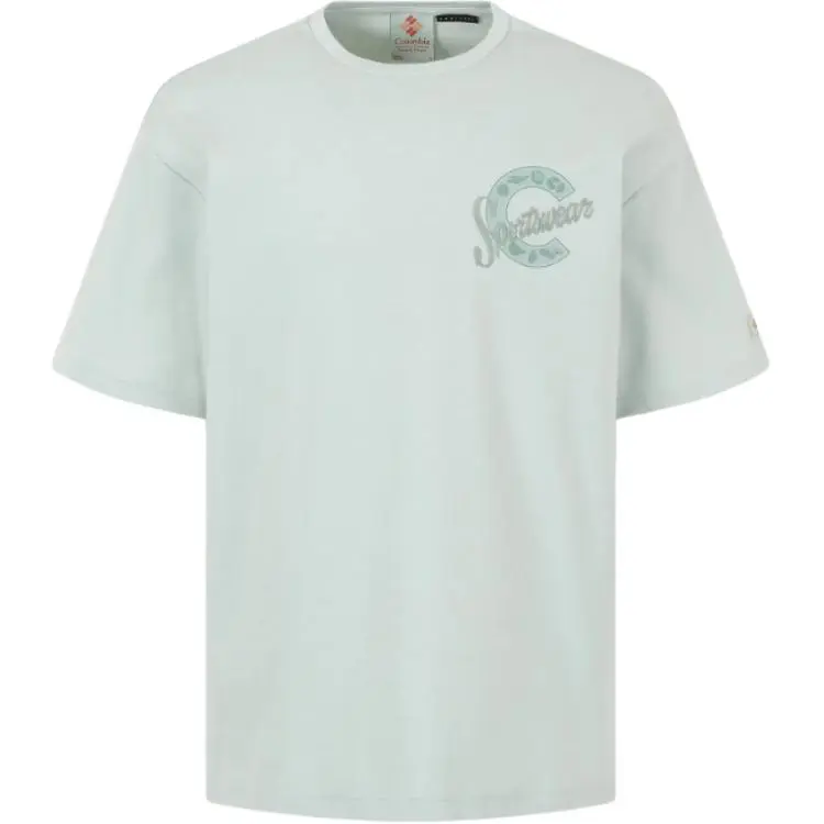 Columbia T-Shirts Men's Green Crew Neck