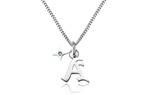 Zeroline Titanium Steel Necklaces Unisex Silver