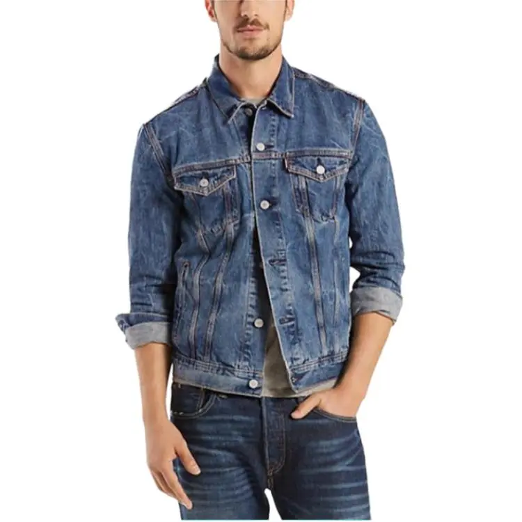 Levi's Denim Jackets Men's Blue Lapel Moderate Other