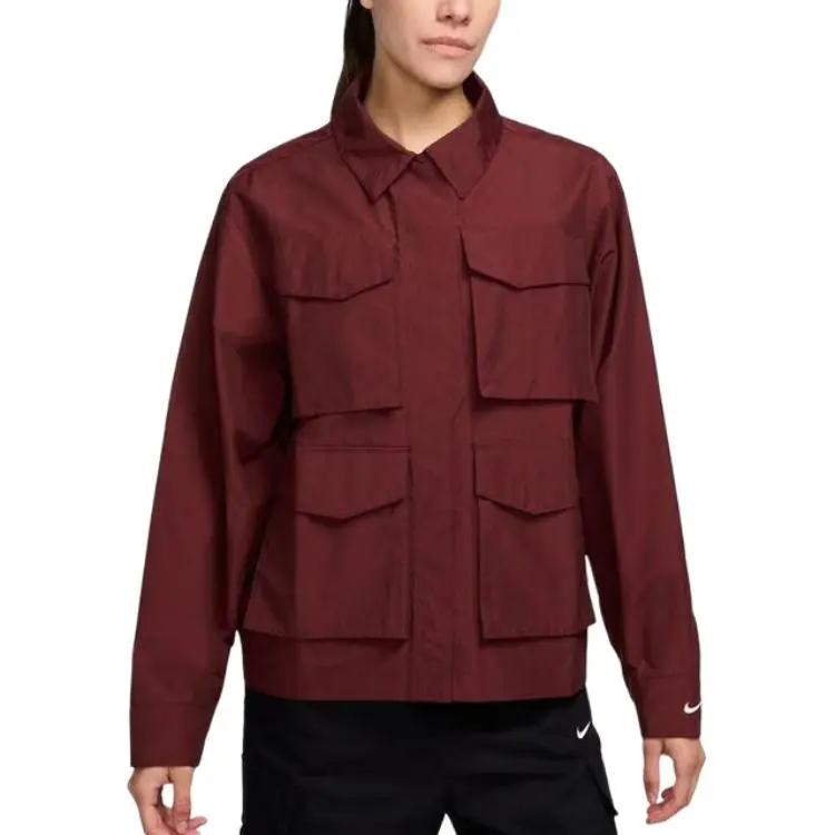 Nike Jackets Women's Red Lapel Moderate Other