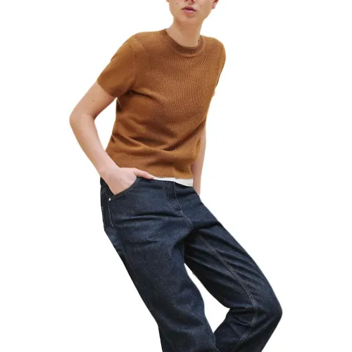 HERMES FW24 Cashmere Sweater Women's Brown