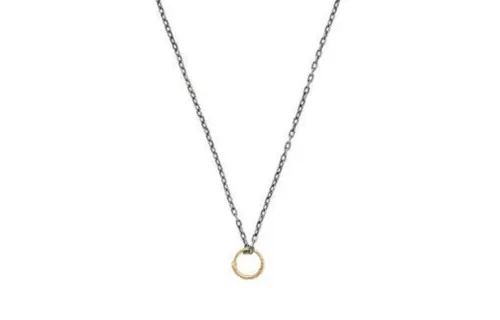 GUCCI Sterling Silver Necklaces Unisex Gold