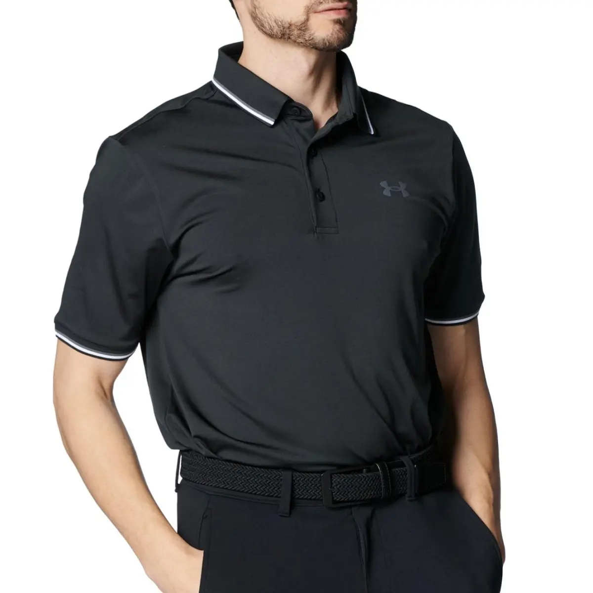 Under Armour SS25 Playoffs 3.0 Polo Shirt Men's Black 001