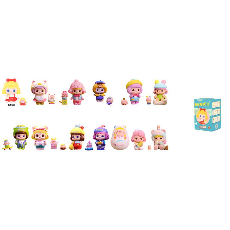POP MART MINICO My Toy Party Series Blind Box Type Single Blind Box/Full Box of 12