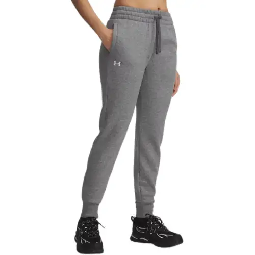 Under Armour Rival Fleece Knitted Sweatpants Women's Light Heather/White