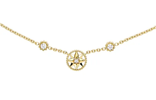 DIOR Rose 18K Gold Necklaces Women's