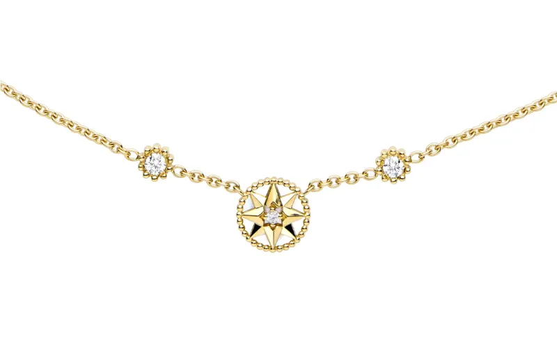 DIOR Rose 18K Gold Necklaces Women's