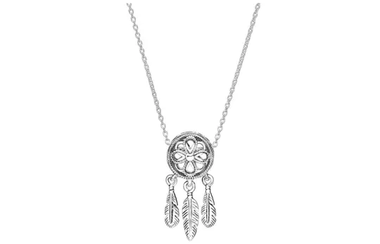 Pandora 925 Sterling Silver Necklaces Women's Silver