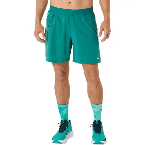Asics ROAD 7IN ACTIBREEZE Casual Shorts Men's Blue Green