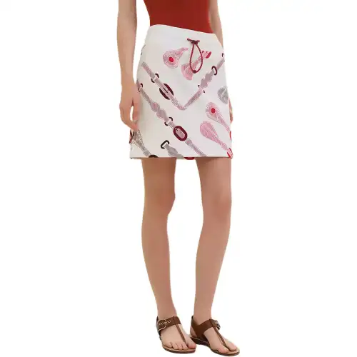HERMES Casual Short Skirts Women's White