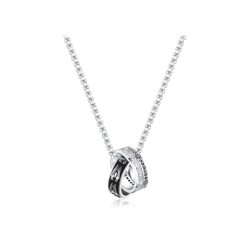 Disney Disney, fashionable trend universal geometric genuine design ring, commemorative set, necklace stainless steel for men and women, simple and elegant design, high-quality style, silver 925 sample, for beloved