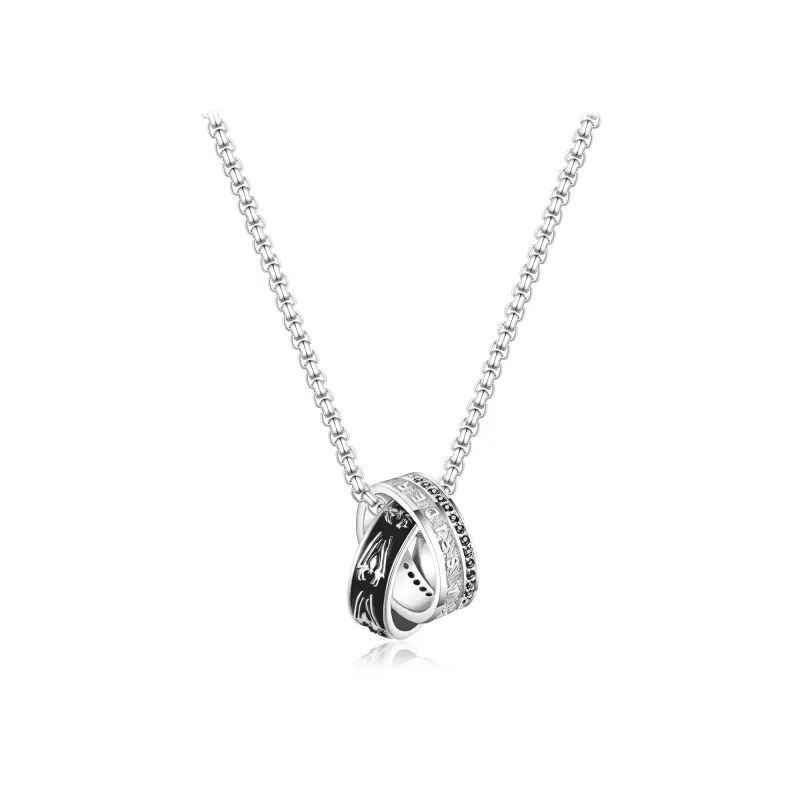 Disney Disney, fashionable trend universal geometric genuine design ring, commemorative set, necklace stainless steel for men and women, simple and elegant design, high-quality style, silver 925 sample, for beloved
