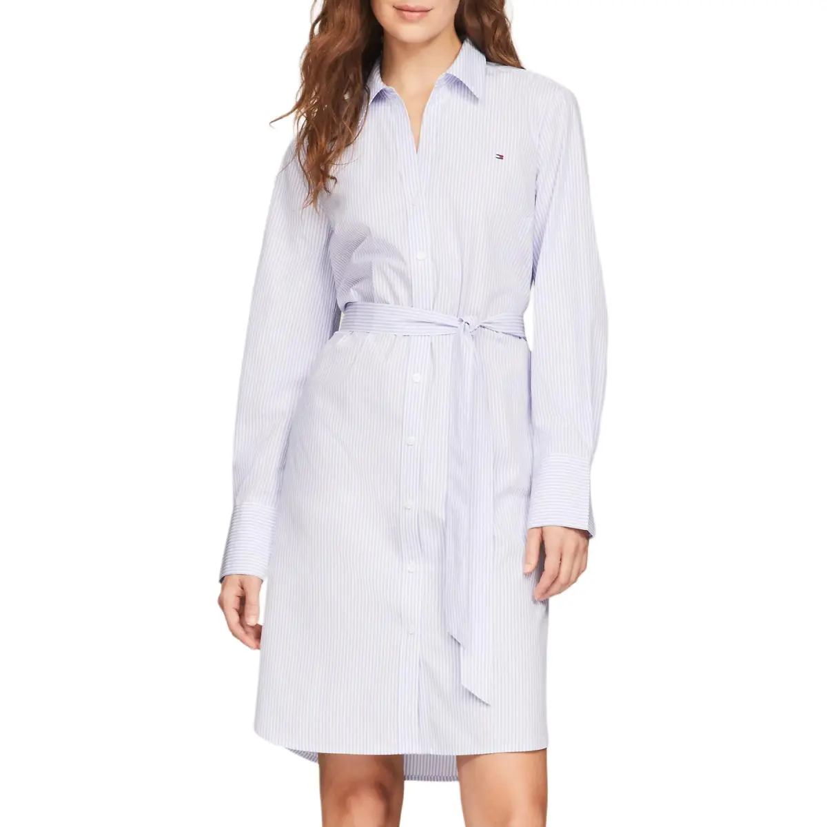 Tommy Hilfiger Long Sleeved Dress Women's Light Blue