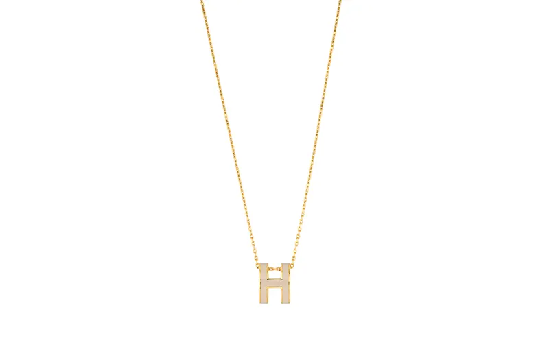 HERMES POP H Necklaces Women's Gold Chain