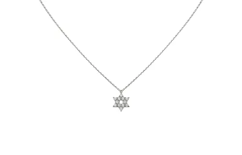 CARTIER Symbol Diamond Necklaces Unisex White Gold