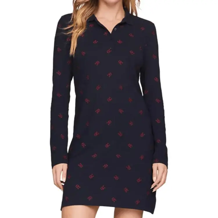 Tommy Hilfiger Long Sleeved Dress Women's Blue