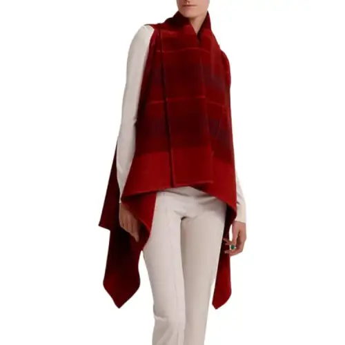 HERMES Cloaks Women's Red Moderate