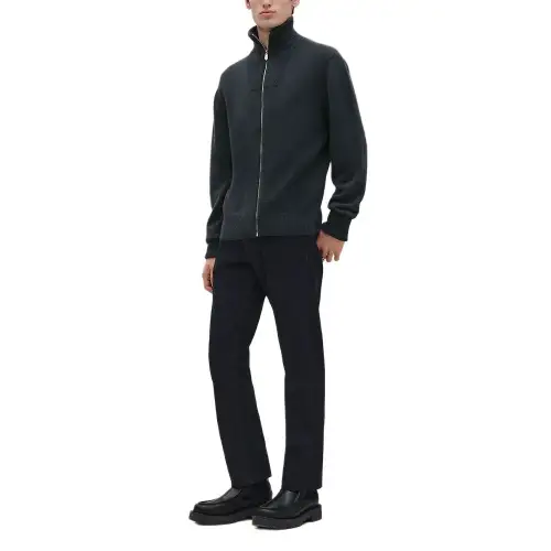 HERMES FW25 Cashmere Sweater Men's Black