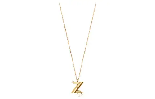 LOUIS VUITTON Lv & Me Necklace Letter Z