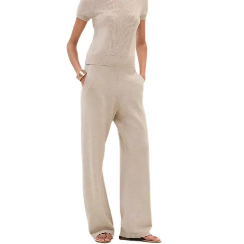 HERMES FW24 Casual Pants Women's Beige
