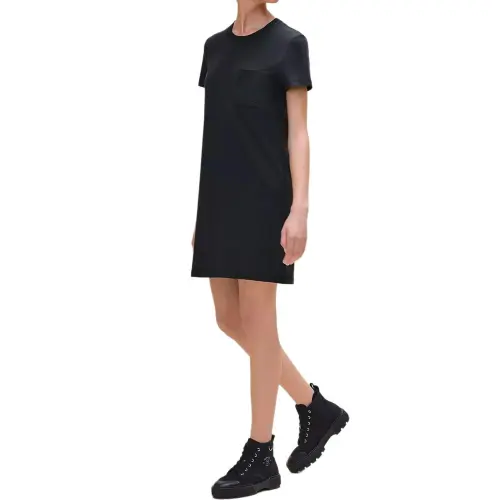 HERMES FW25 Short Sleeved Dress Women's Black