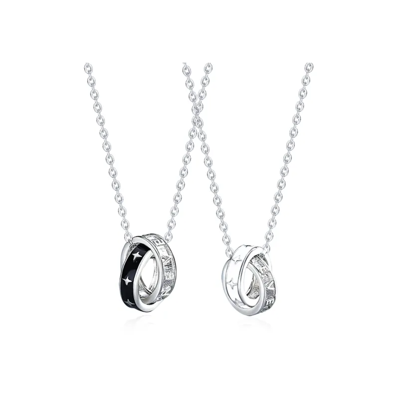 VSENSE.CN 925 Silver Zircon Necklaces Unisex