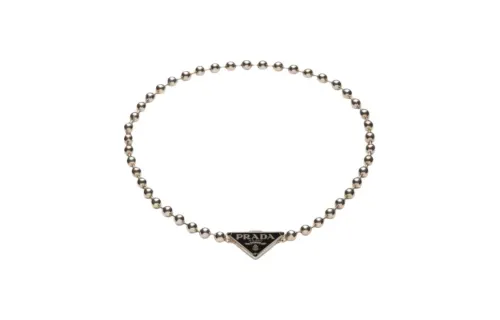 PRADA 925 Sterling Silver Necklaces Women's Silver