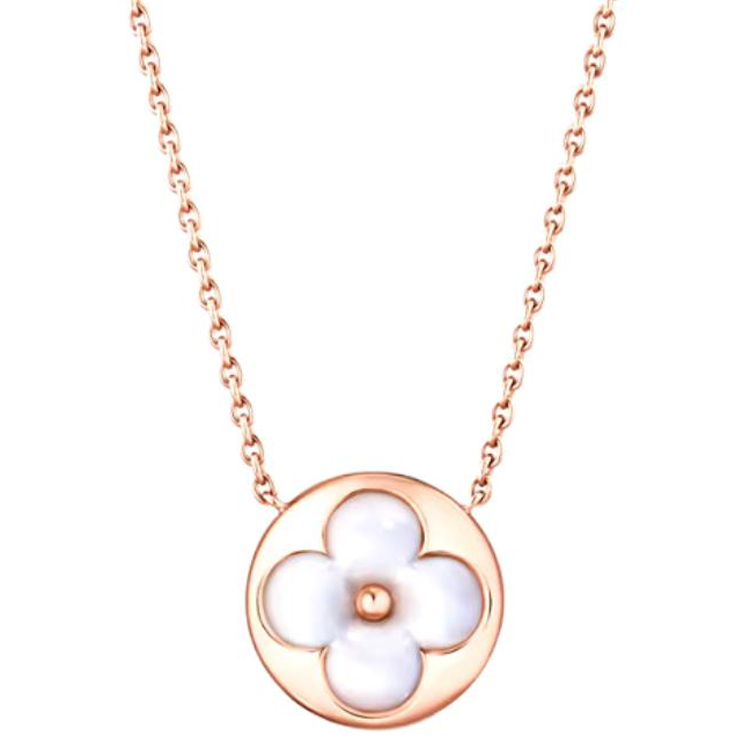 Женская цепочка Louis Vuitton Color Blossom (розовое золото)