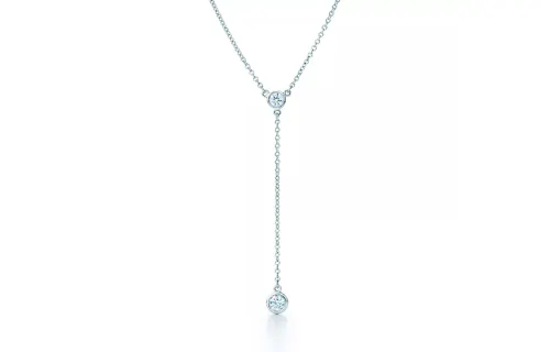 TIFFANY & CO. Tiffany, platinum diamond necklace, platinum 950 sample