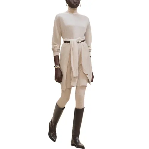 HERMES FW25 Long Sleeved Dress Women's