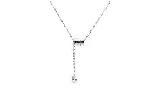 DAP Stainless Steel Titanium Steel Diamond Necklaces Unisex Silver Rose Gold