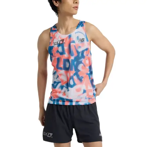 New Balance London EditionAthletics Singlet Tank Top Men's Blue