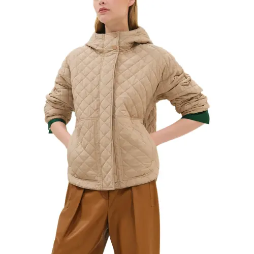 HERMES Jackets & Coats Women's Khaki