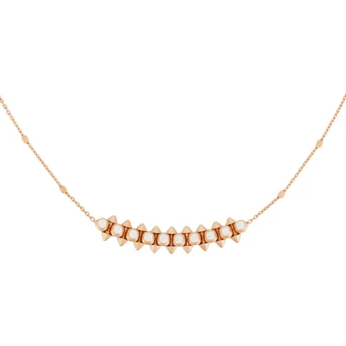 CARTIER CLASH 18K Rose Gold Necklaces Unisex Rose Gold