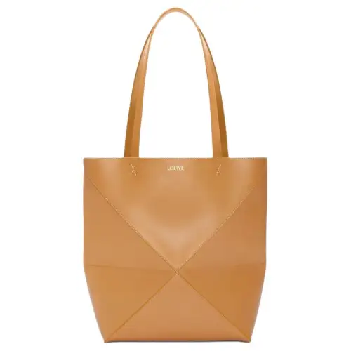 LOEWE Calfskin Tote Bag, Shopping Bag, Handbag Women's Brown